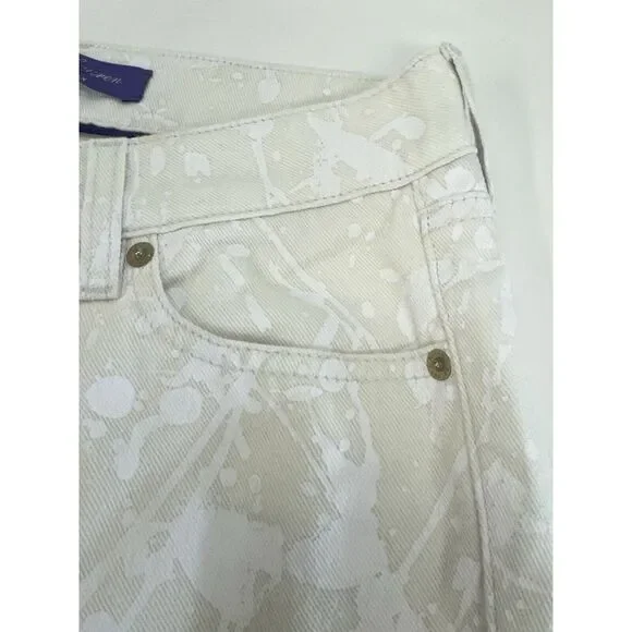 NWOT Ralph Lauren Purple Label Matchstick 160 Paint Splatter Skinny‎ Jeans $790 - Picture 7 of 15